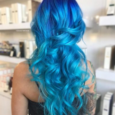 28 Incredible Examples of Blue Ombre Hair Colors