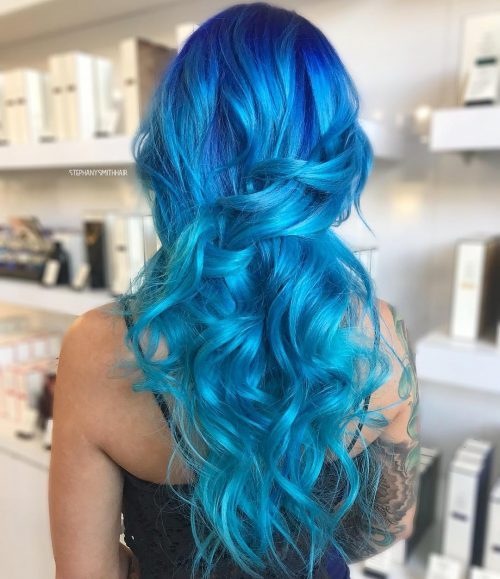 28 Incredible Examples of Blue Ombre Hair Colors