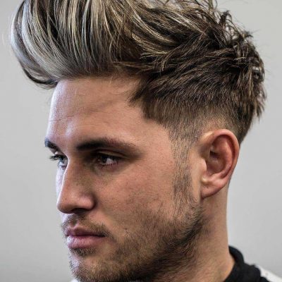 15 Lit Faux Hawk Fade Haircuts for Guys
