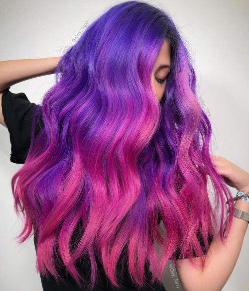 24 Incredible Galaxy Hair Color Ideas