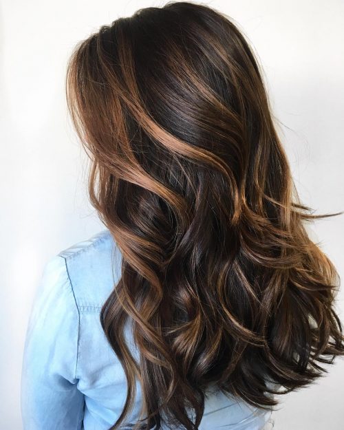 13 Gorgeous Examples of Dark Brown Balayage Hair Colors