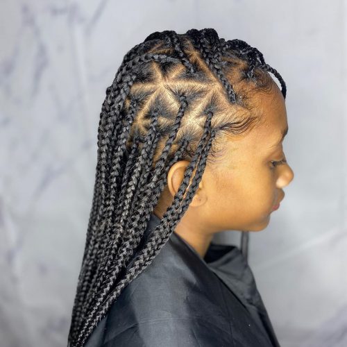 20 Hottest Triangle Box Braids You’ve Gotta See - Hairstyles VIP