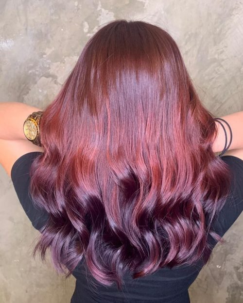 22 Hottest Red Purple Hair Color Ideas To Try This Year
