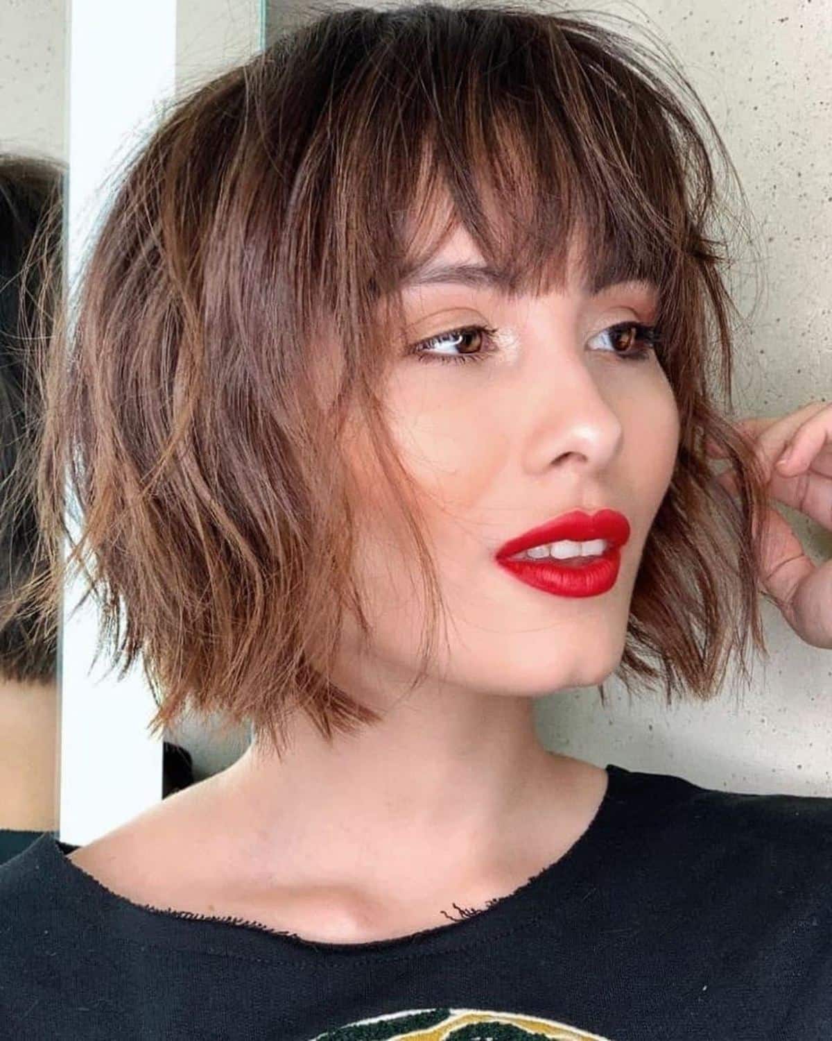 Chin Length Choppy Hair
