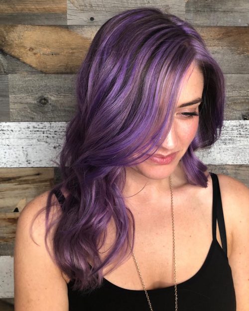 24 Purple Highlights Trending in 2021 to Show Your Colorist