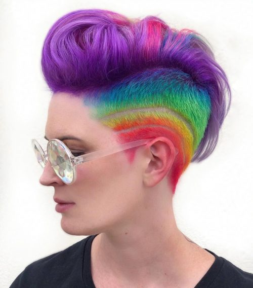 33 Photos of Rainbow Hair Ideas to Consider for 2021