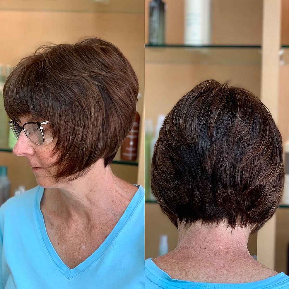 25 Stylish Wedge Haircuts for Women Over 60
