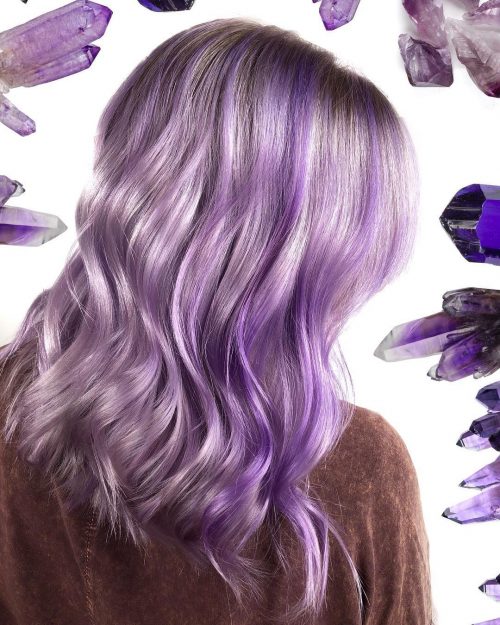 24 Purple Highlights Trending in 2021 to Show Your Colorist