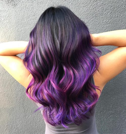 22 Stunning Purple Ombre Hair Color Ideas for 2021