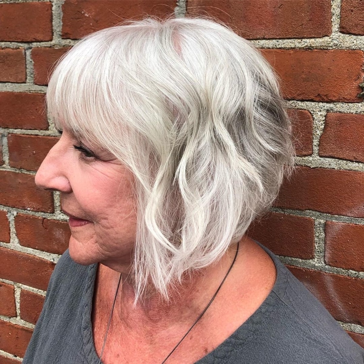 28 Easy and Stylish Short Bobs With Bangs for Women Over 60