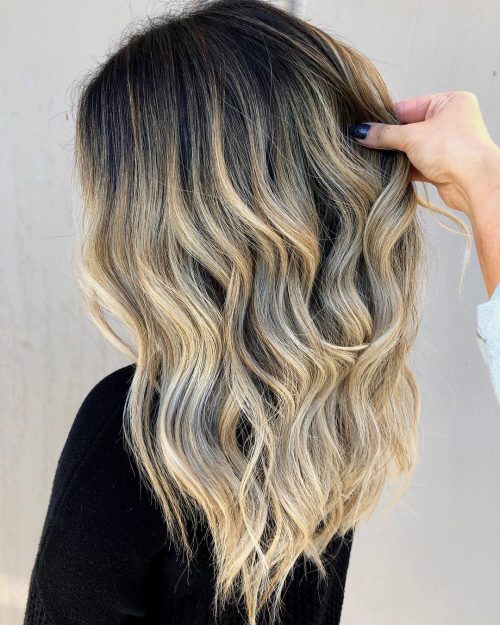Found: 33 Prettiest Ways to Have Dark Hair with Blonde Highlights