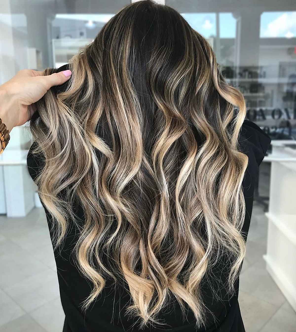 Top 25 Black Hair with Blonde Highlights Ideas in 2021