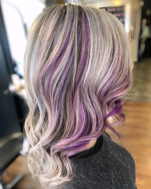 24 Purple Highlights Trending in 2021 to Show Your Colorist