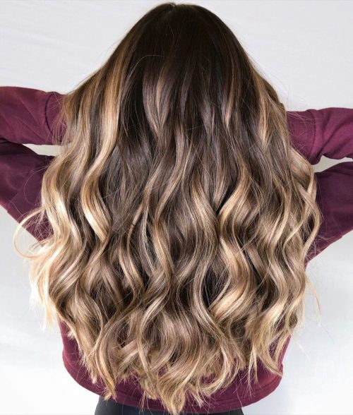 Found: 33 Prettiest Ways to Have Dark Hair with Blonde Highlights