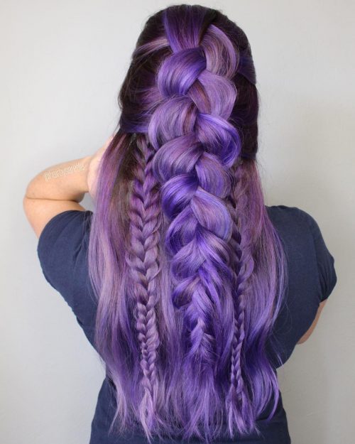 22 Stunning Purple Ombre Hair Color Ideas for 2021