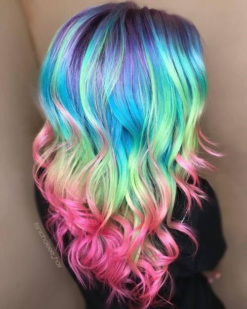33 Photos of Rainbow Hair Ideas to Consider for 2021