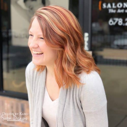 20 Hottest Red Hair with Blonde Highlights for 2021