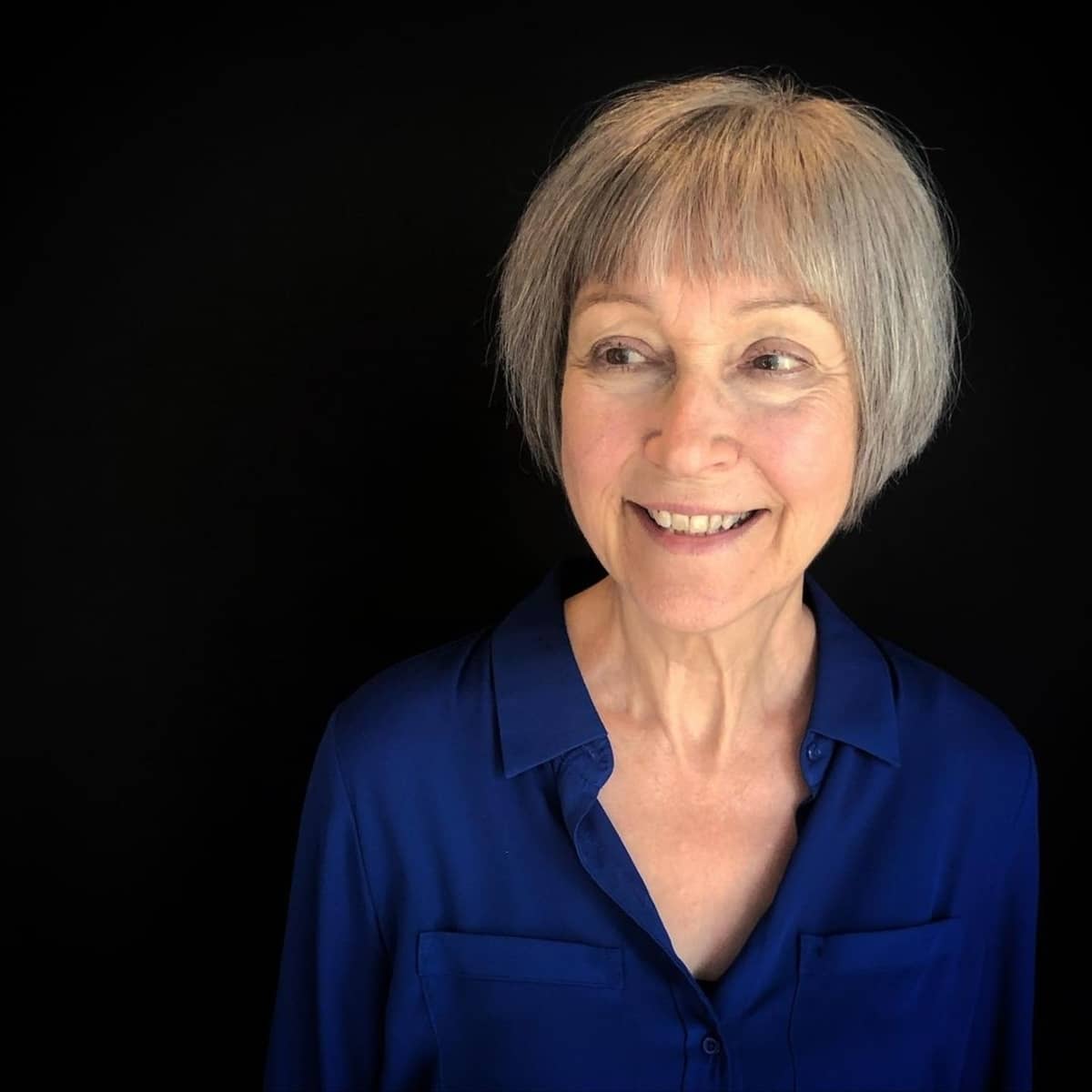 28 Easy and Stylish Short Bobs With Bangs for Women Over 60