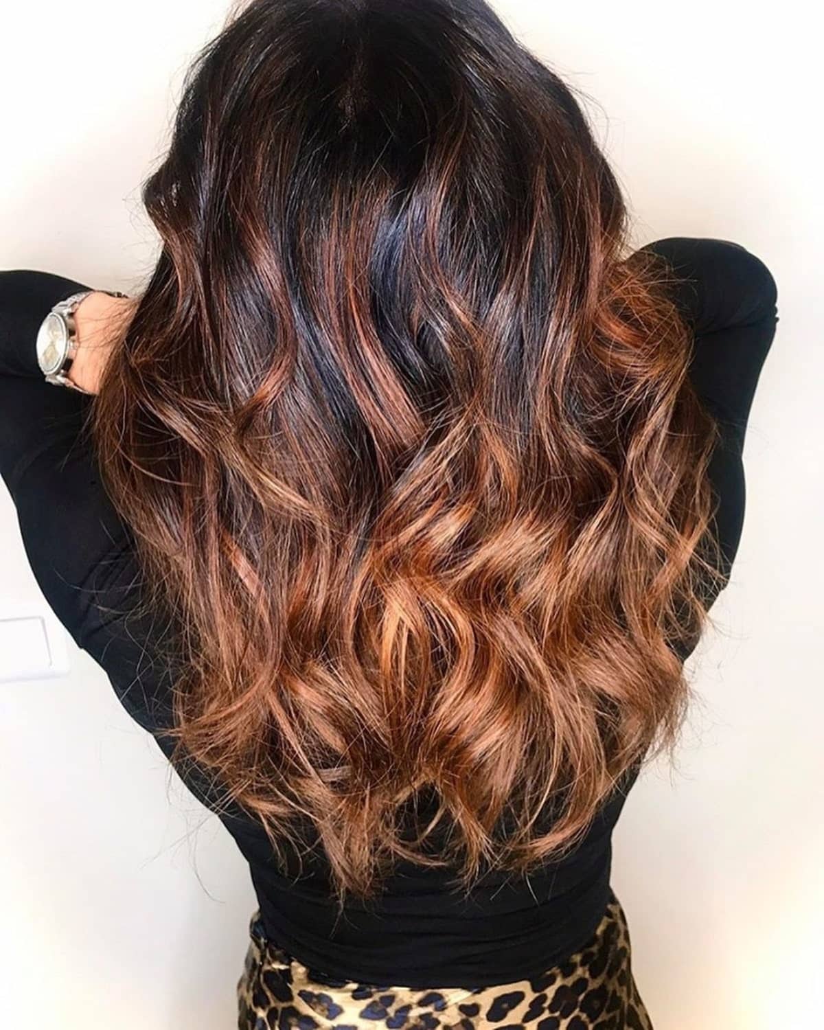 23 Ways to Get Brown Highlights on Black Hair for Stunning Dimension