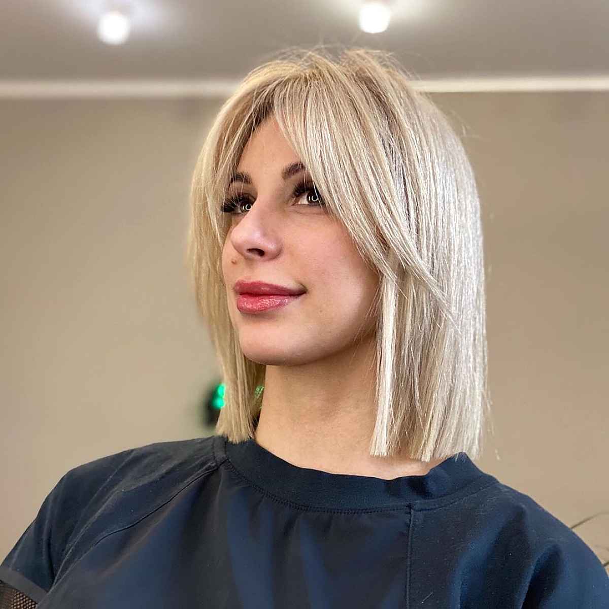 26 Best Ways to Pair a Long Bob with Curtain Bangs