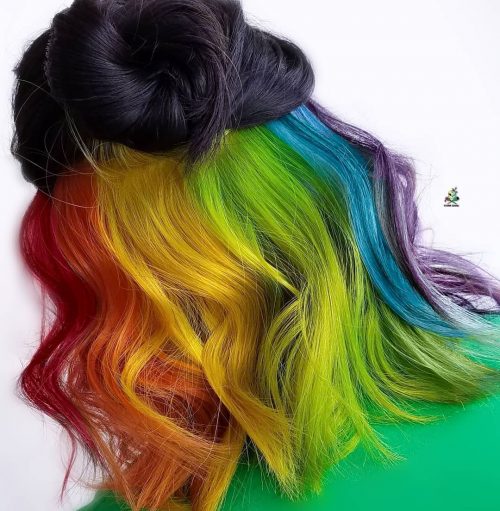33 Photos of Rainbow Hair Ideas to Consider for 2021