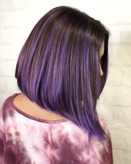 24 Purple Highlights Trending in 2021 to Show Your Colorist