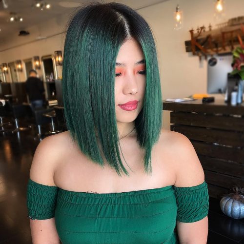 Light to Dark Green Hair Colors &#8211; 20 Ideas to See (Photos)
