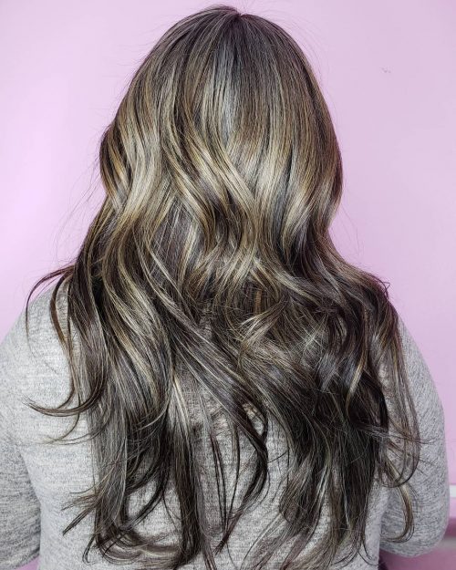 Found: 33 Prettiest Ways to Have Dark Hair with Blonde Highlights