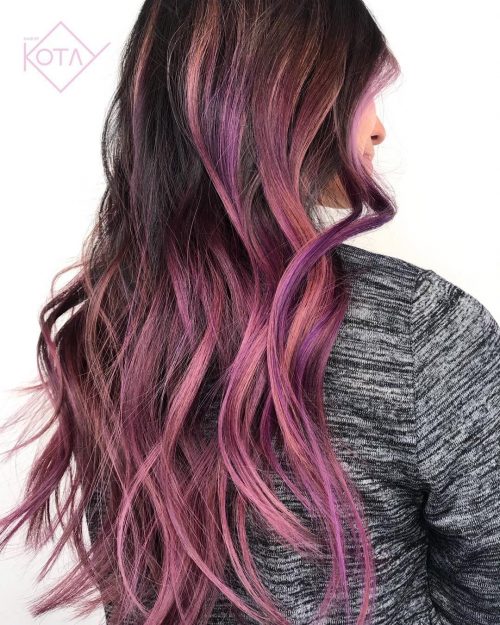 Found: 33 Prettiest Ways to Have Dark Hair with Blonde Highlights