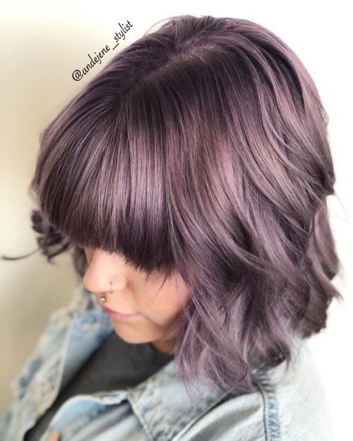 23 Dark Purple Hair Color Ideas for Women Trending in 2021