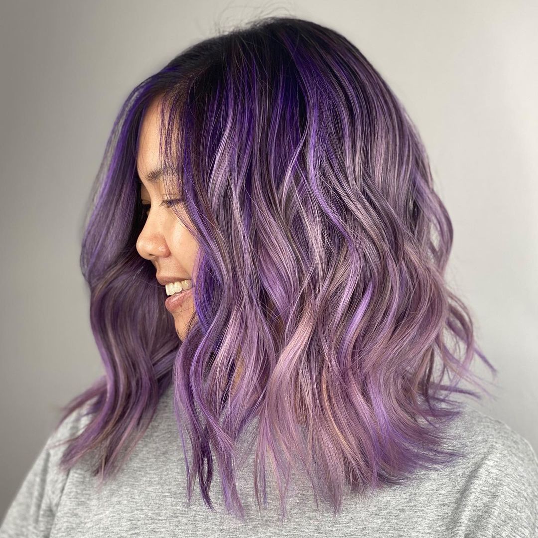 23 Dark Purple Hair Color Ideas for Women Trending in 2021