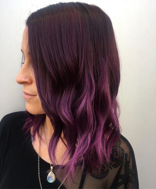 23 Dark Purple Hair Color Ideas for Women Trending in 2021
