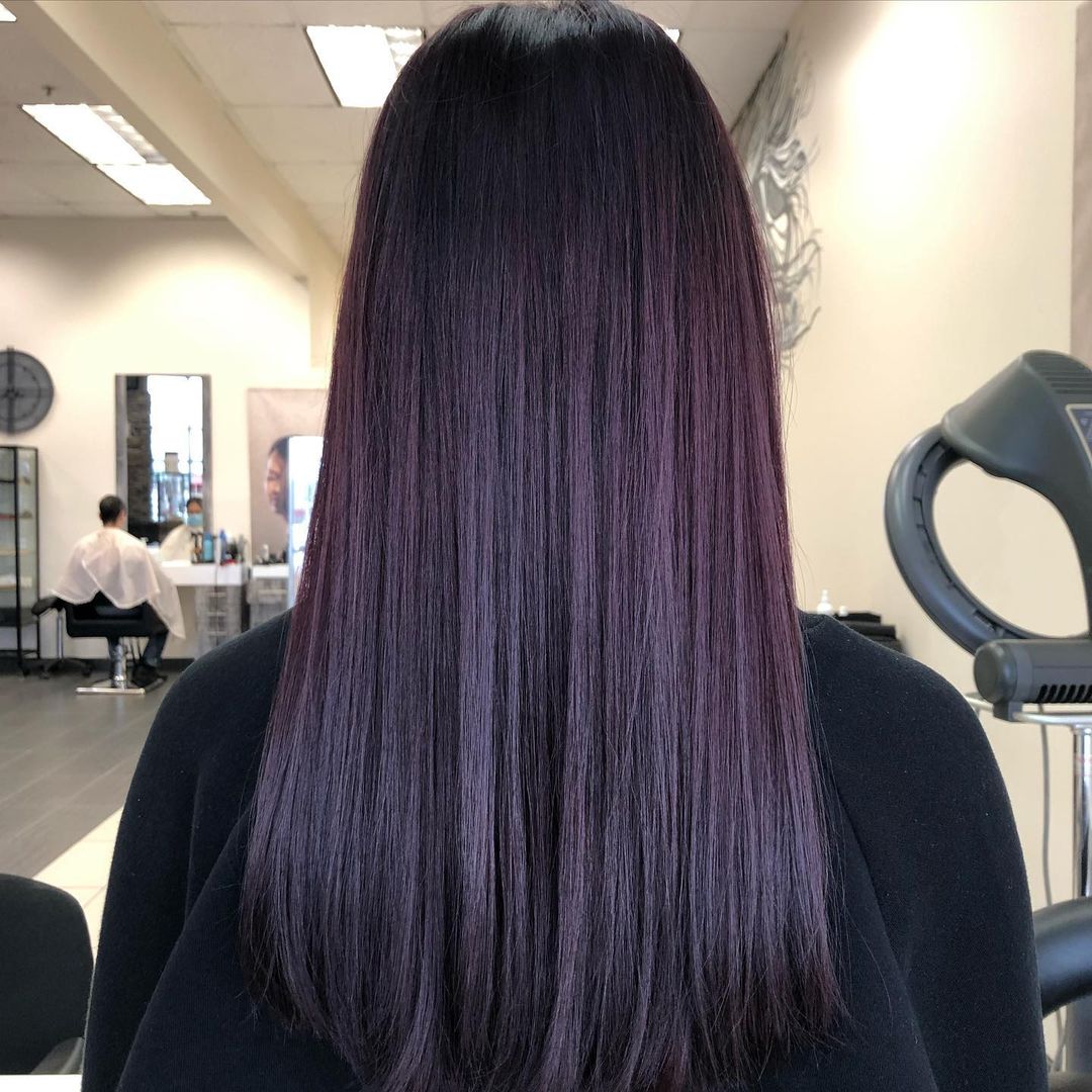 23 Dark Purple Hair Color Ideas for Women Trending in 2021
