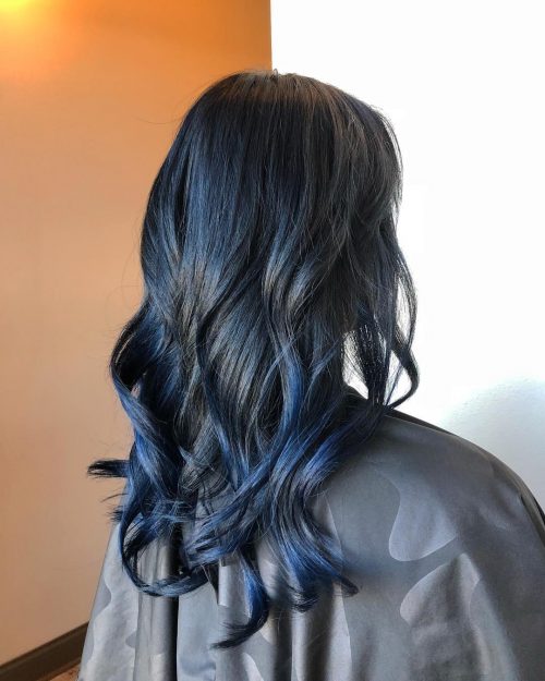 16 Stunning Midnight Blue Hair Colors to See in 2021