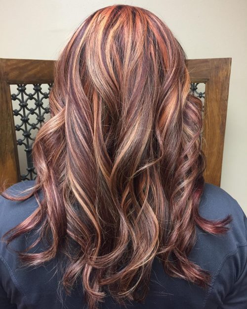 20 Hottest Red Hair with Blonde Highlights for 2021