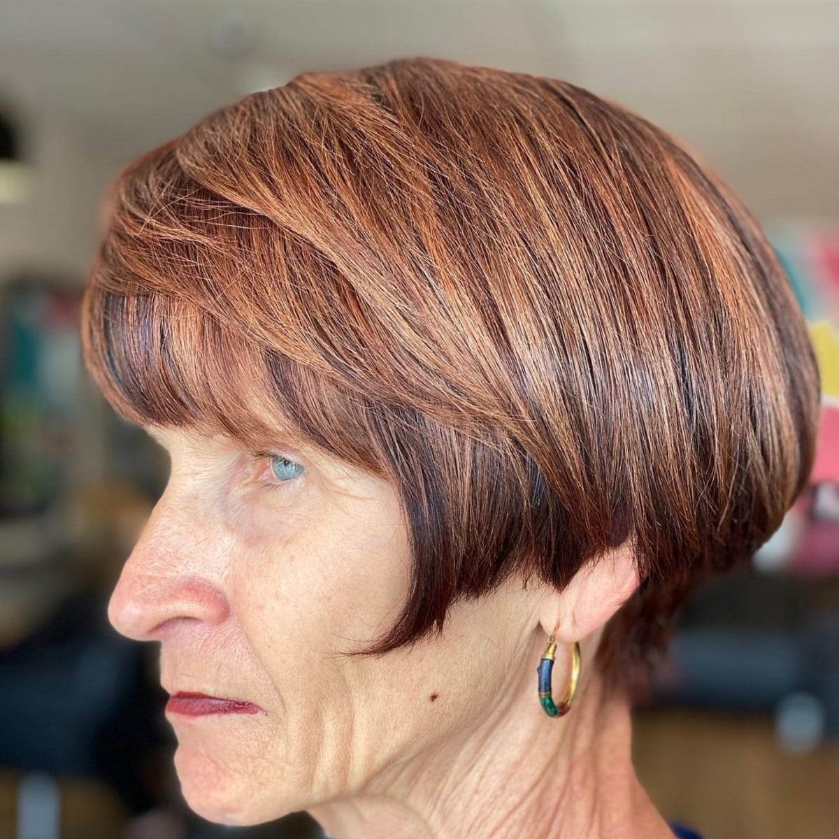 28 Easy and Stylish Short Bobs With Bangs for Women Over 60