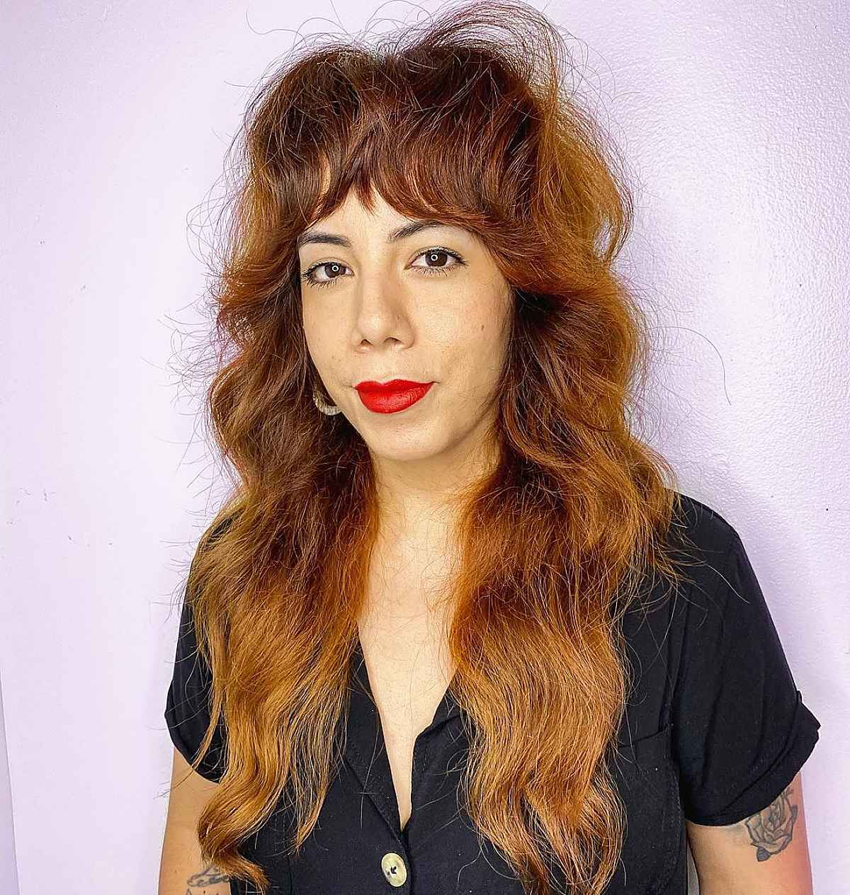 26 Low-Maintenance Shaggy Haircuts with Bangs for Busy &#038; Trendy Women