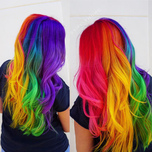 33 Photos of Rainbow Hair Ideas to Consider for 2021