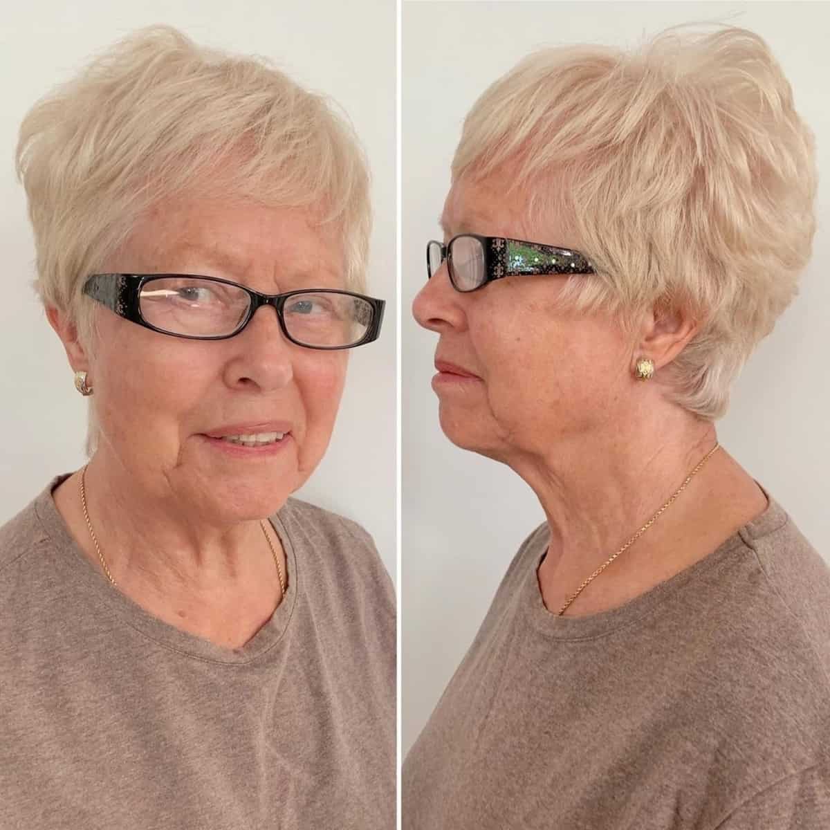 26 Ultra-Flattering Hairstyles for Women Over 70 with Glasses