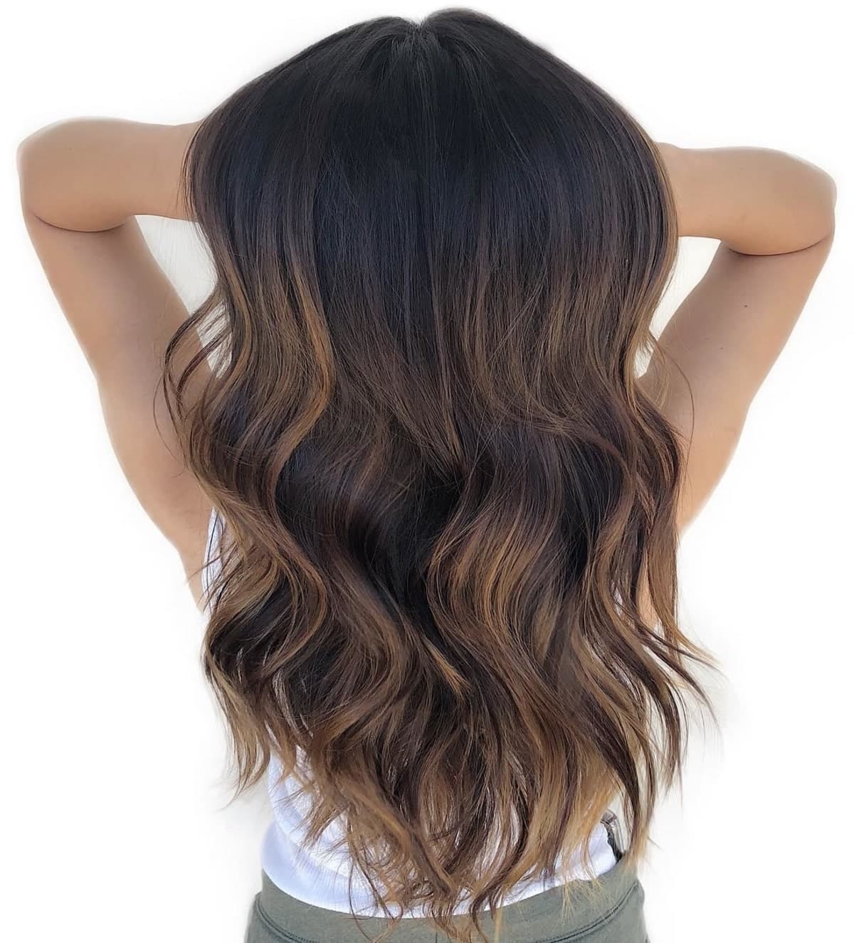 23 Ways to Get Brown Highlights on Black Hair for Stunning Dimension