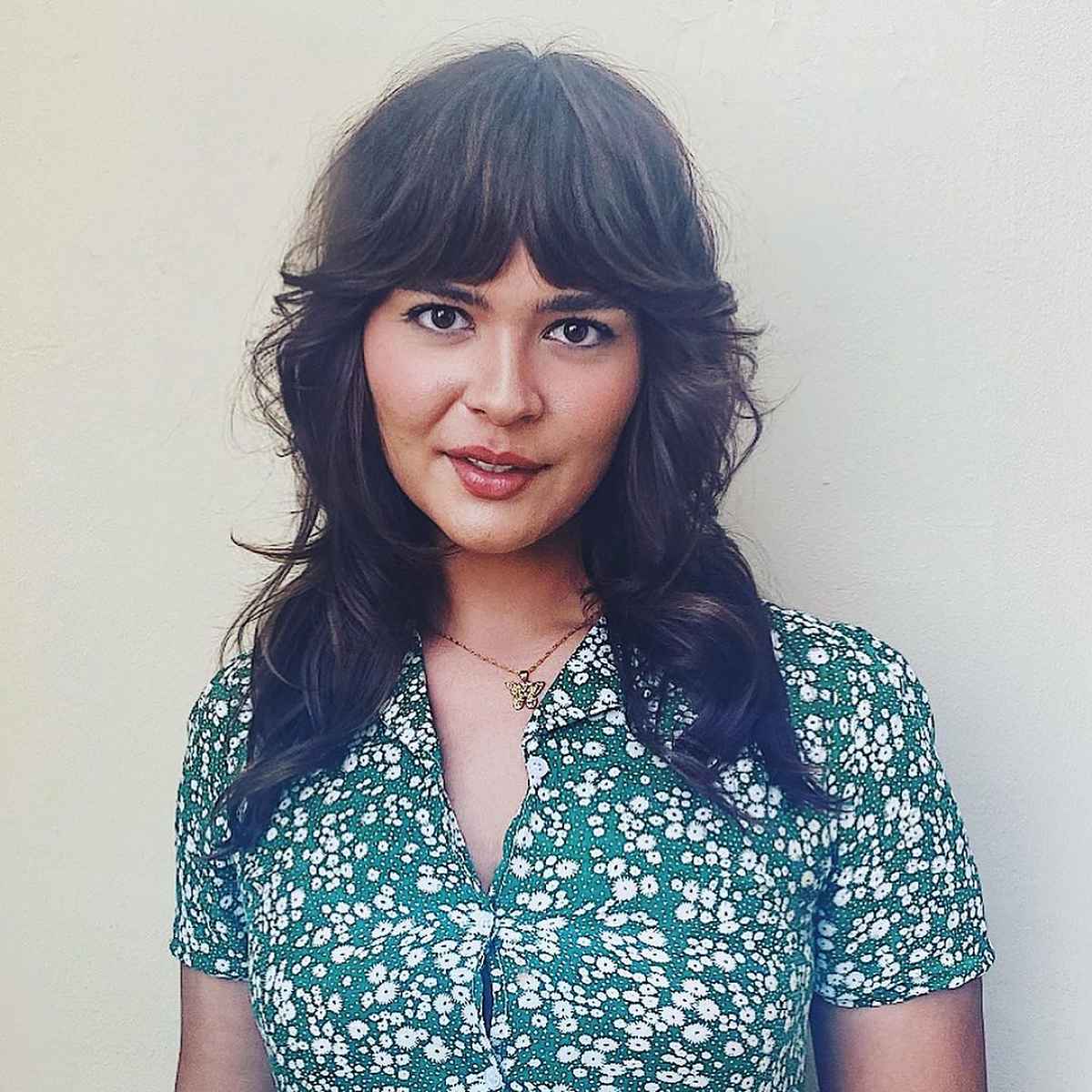 26 Face-Framing Layered Hair with Curtain Bangs Hairstyle Ideas