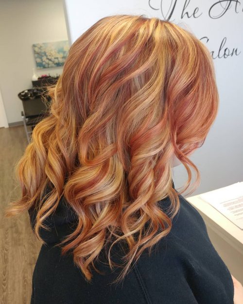 25 Red and Blonde Hair Color Ideas for Fiery Ladies