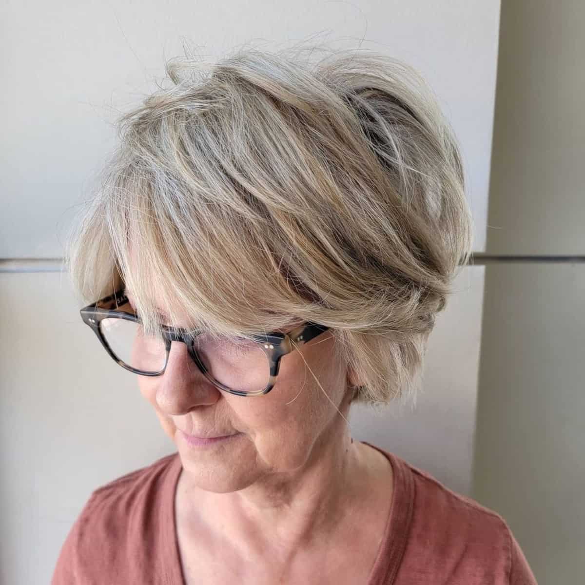 28 Easy and Stylish Short Bobs With Bangs for Women Over 60