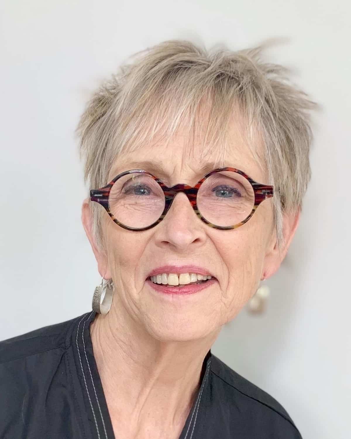 21 Most Flattering Pixie Cuts for Older Ladies with Glasses