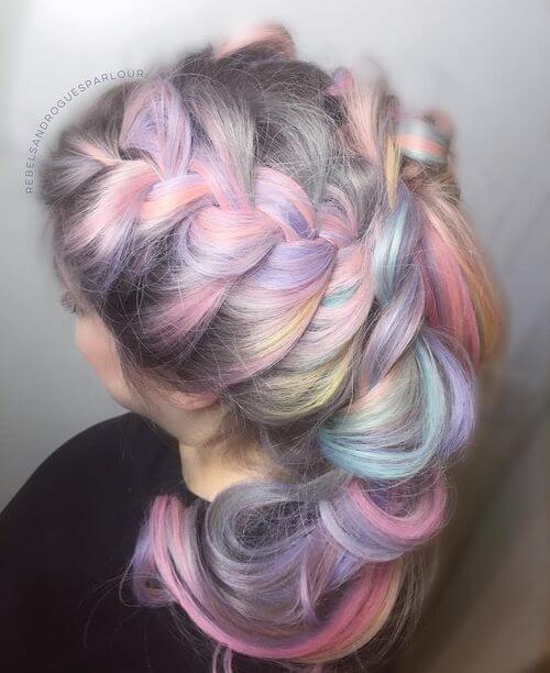 33 Photos of Rainbow Hair Ideas to Consider for 2021
