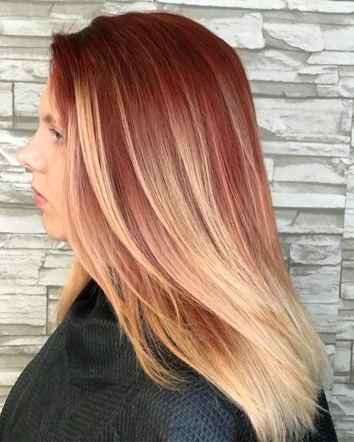 25 Red and Blonde Hair Color Ideas for Fiery Ladies