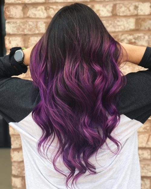 23 Dark Purple Hair Color Ideas for Women Trending in 2021