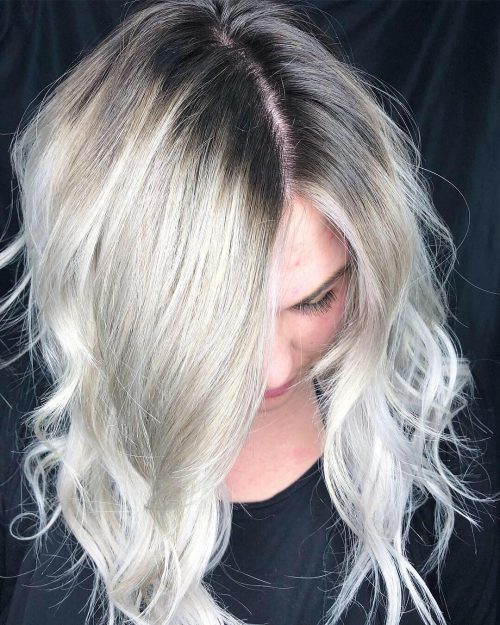 18 Blonde Hair with Dark Roots Ideas to Copy Right Now in 2021