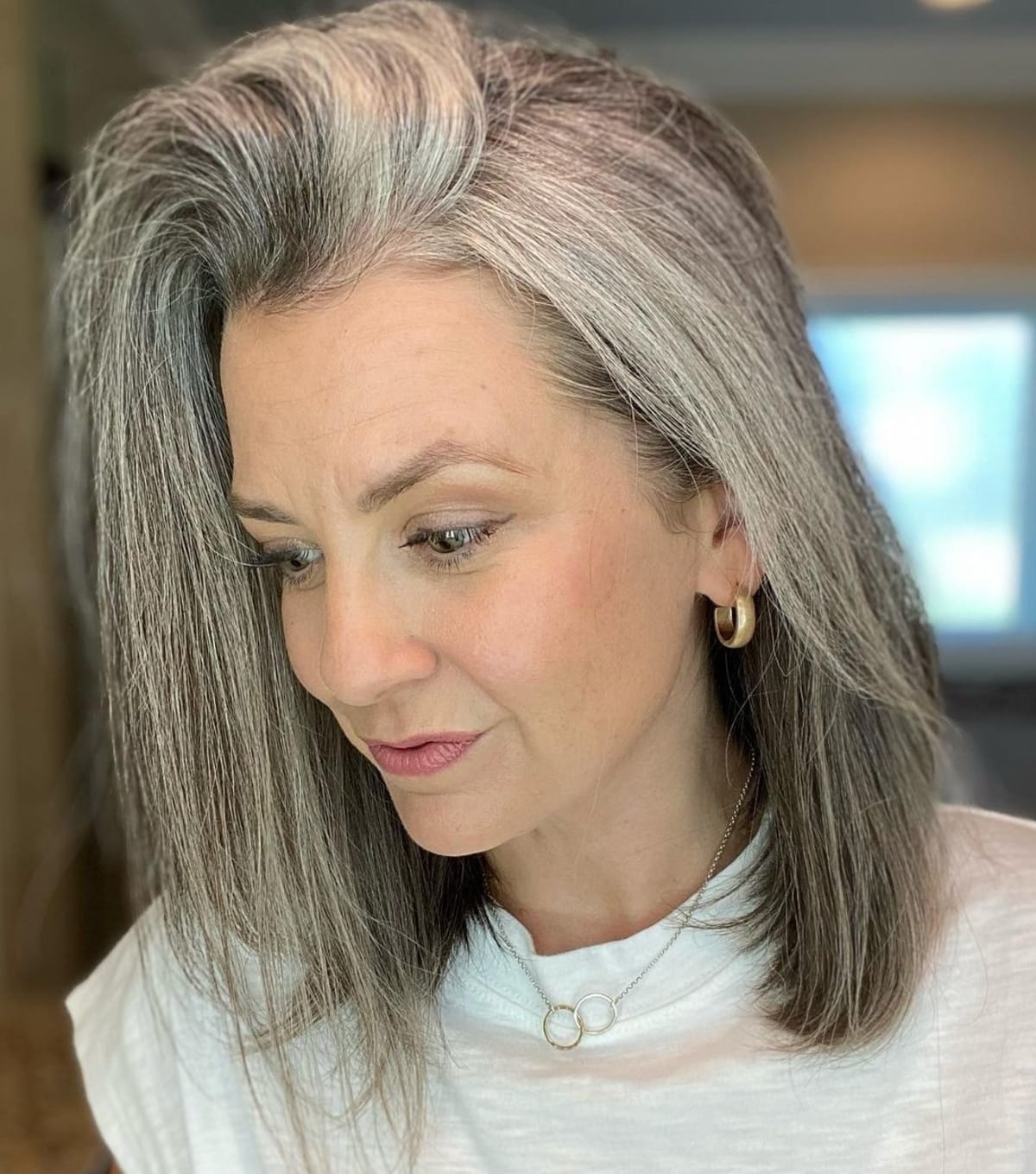 23 Trendiest Salt and Pepper Hair Color Ideas for Women