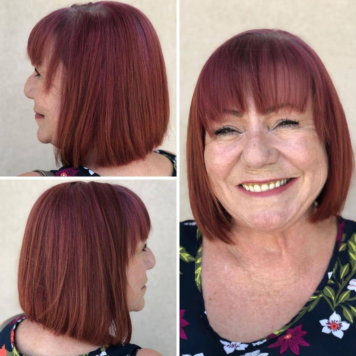 28 Easy and Stylish Short Bobs With Bangs for Women Over 60